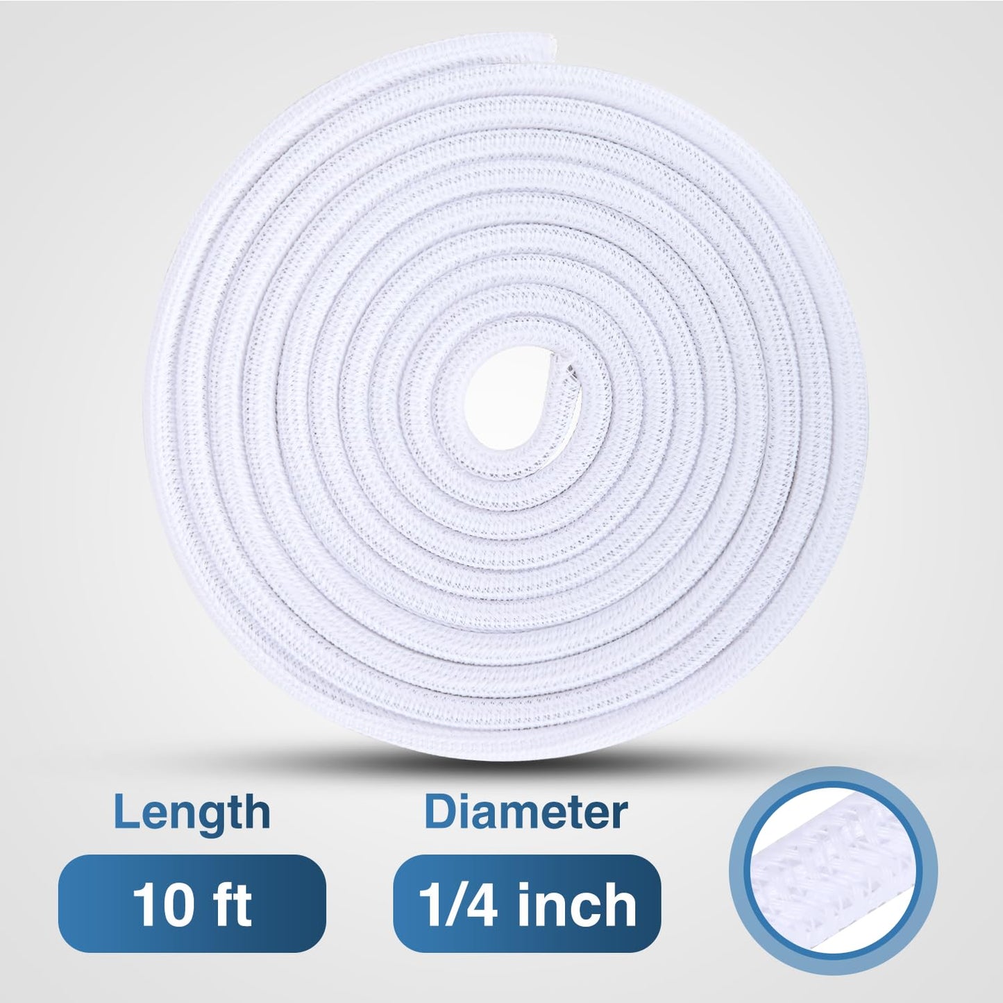 Nilight Cable Sleeve,10ft-1/4inch Cord Management Sleeves, Braided Sleeving, Split Self Wrapping Wire Loom for Computer Electrical Automotive Harness
