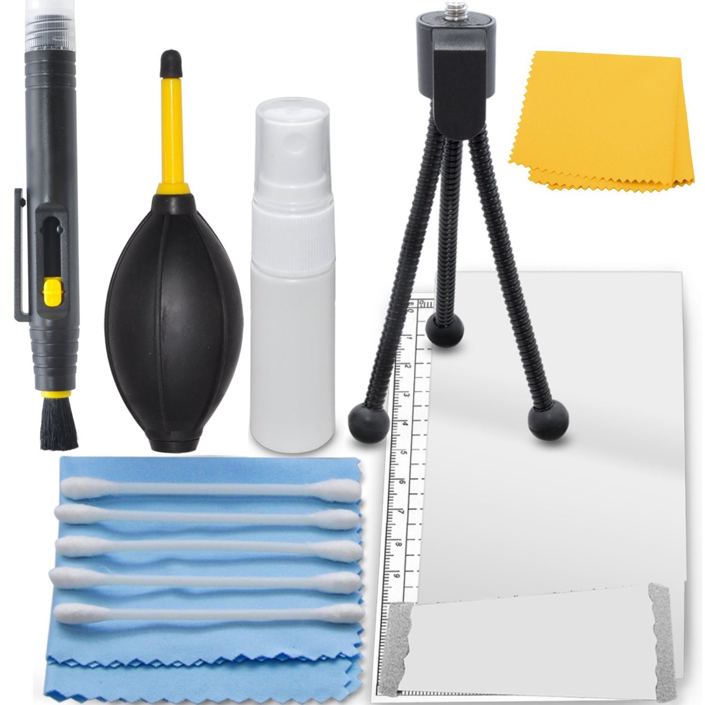 Professional Maintenance Kit for Sony Cyber-Shot DSC-HX400V - Mini Tabletop Tripod + LCD Screen Protector + Cleaning Set, Cleaning Tools