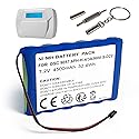 Qoutmcuy Replacement Battery with Tool for ADT DSC IMPASSA Security System - Compatible with 9057, SCW9055, SCW9057, BH7236-SS, 17000145, 17000152