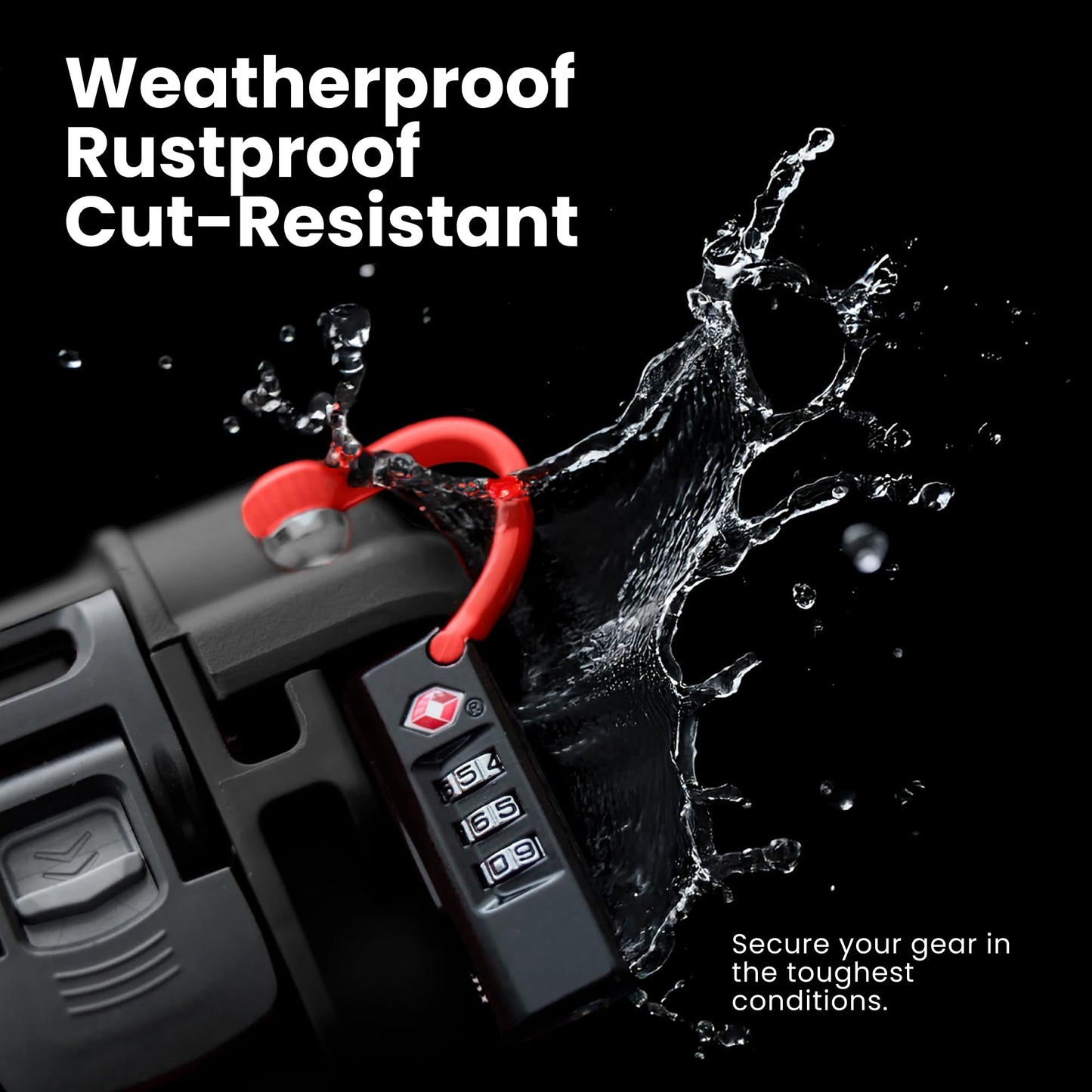 NANUK TSA Approved Lock – Durable, Secure Travel Case Lock with Cut-Resistant Steel Shackle & Rustproof