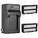 Kastar 2-Pack Battery and AC Wall Charger Replacement for Hitachii VM-E Series VM-E568E, VM-E568LE, VM-E573LA, VM-E575LE, VM-E635LA, VM-E645LA