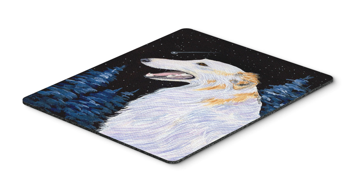 Caroline's Treasures SS8626MP Borzoi Mouse Pad, Hot Pad or Trivet for Home Office Gaming Working Computers Laptop Mouse Mat,Washable Large Mousepad