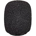 Shure RK183WS Black Snap-Fit Foam Windscreens for MX183 MX184 MX185 Beta 98 WL183 WL184 & WL185 (4)