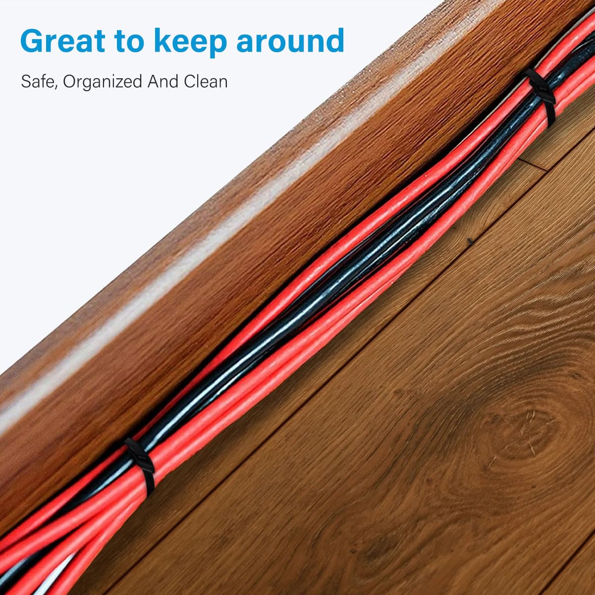Zip Ties Heavy Duty Cable Ties with 200lbs Tensile Strength, Multi-Purpose Adjustable Ties, UV Resistant Indoor and Outdoor Cable Ties for Use in The