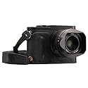 Megagear MG1400 Leica Q-P, Q (Typ 116) Ever Ready Genuine Leather Camera Half Case and Strap, with Battery Access, Black