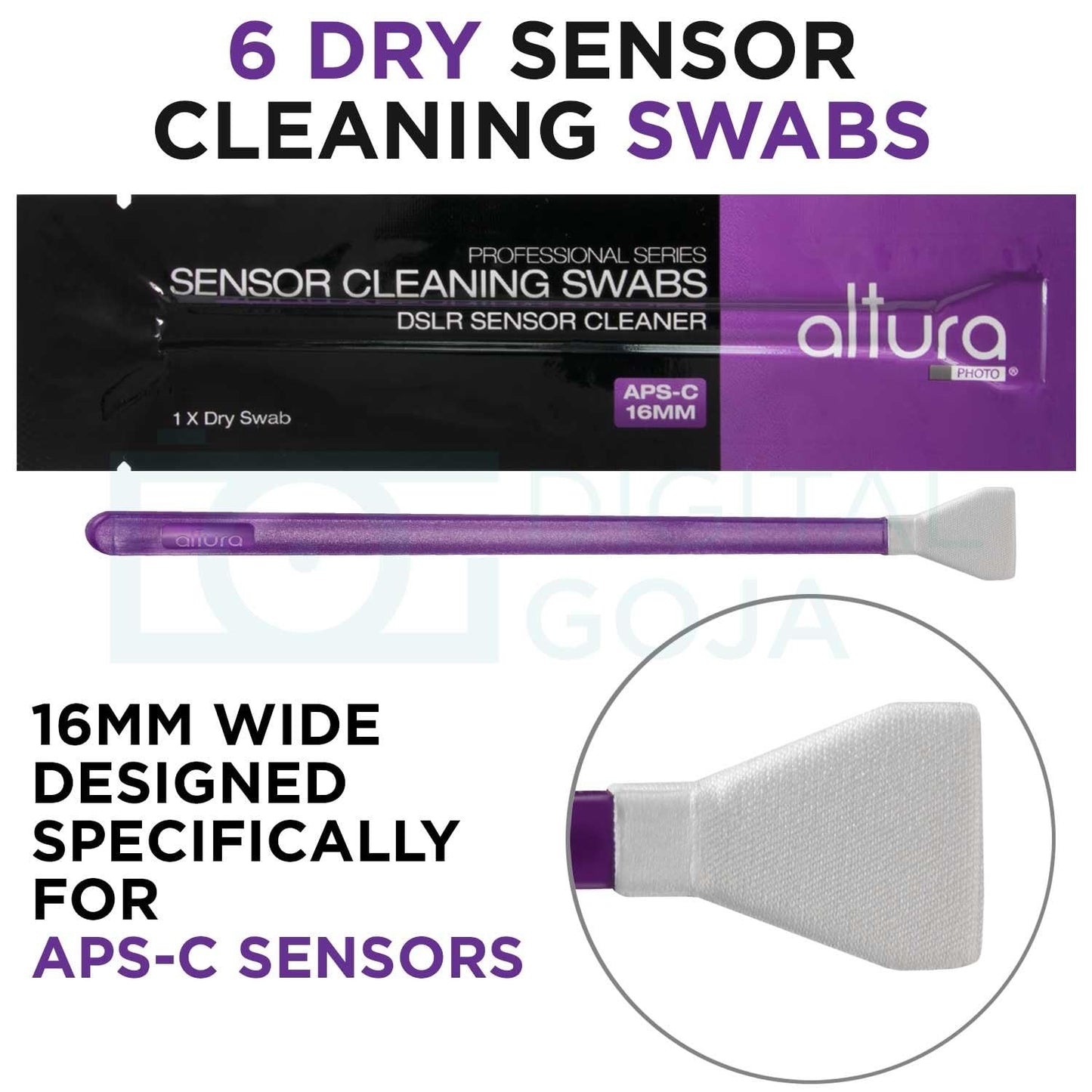 Altura Photo Professional Camera Cleaning Kit for APS-C DSLR & Mirrorless Cameras - Lens and Sensor Cleaner - Includes Case, Spray, Swabs, Blower