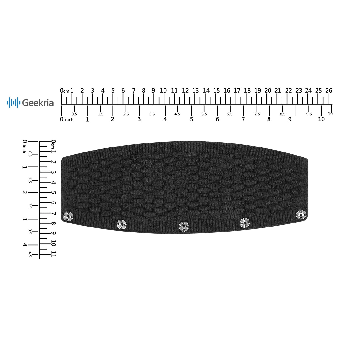 Geekria Knit Fabric Headband Cover Compatible with Bose QC35 II, QC25, QC15, QC2 Headphones, Head Cushion Replacement Repair Part, Easy DIY