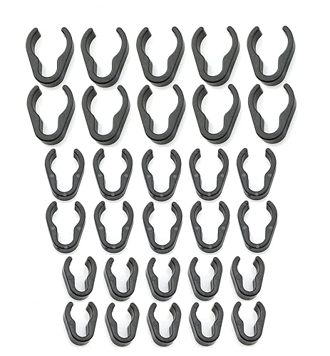 Mateda Mic Cable Clips - 30Pcs Universal Mic Boompole Clips