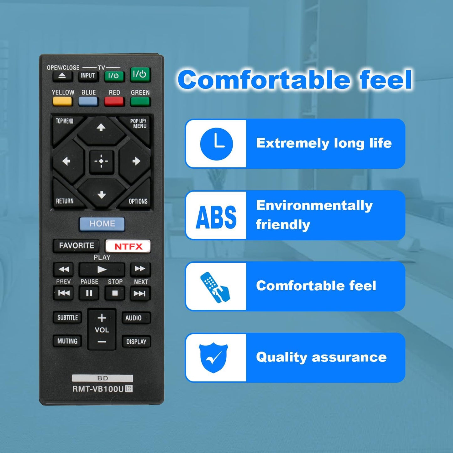 NEW RMT-VB100U Replaced BLU-RAY Player Remote fit for Sony Player BDP-BX150 BDP-BX350 BDP-BX550 BDP-BX650 BDP-S1500 BDP-S2500 BDP-S2900 BDP-S3500