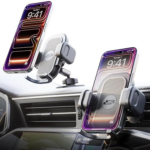 Bracketron TripGrip PRO Car Phone Holder Mount - Phone Holders for Your Car with One-Button Expansion for Vent & Dash - Compatible with Most