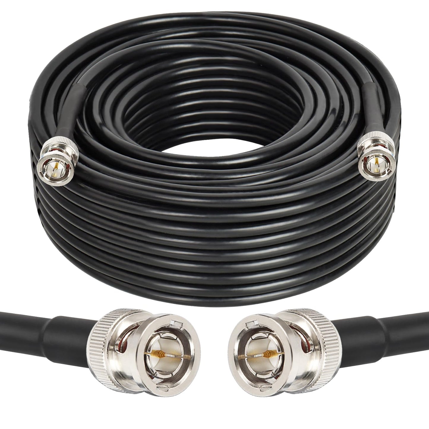 XRDS -RF 12G SDI Cable 75FT, SDI Video Cables 3G/6G/12G 75ohm BNC Male Cable Supports HD-SDI/3G/6G-SDI/4K/8K for Video Security Camera SDI Converter