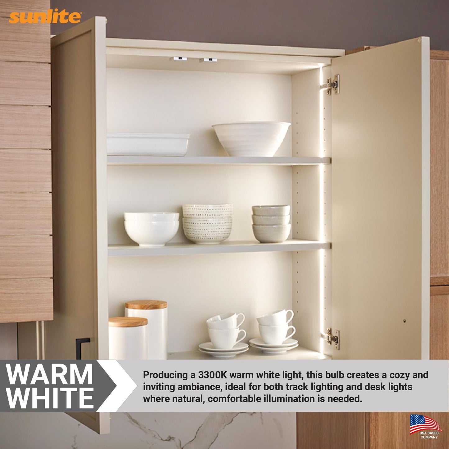 Sunlite T3.5 FDT Light Bulb, 100 Watts, 8.33A, 12V, C-6F Filament, 2900 Lumens, 99 CRI, GZ9.6 Base, Clear Finish, 3300K Warm White, Ideal for Closet