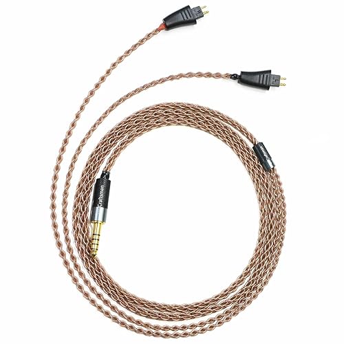 GUCraftsman 6N Single Crystal Copper Upgrade Headphone Cable 3.5mm/4.4mm/4Pin XLR Headphone Upgrade Cable for Fostex TH610 TH900 MK2 TH909 (4.4mm…