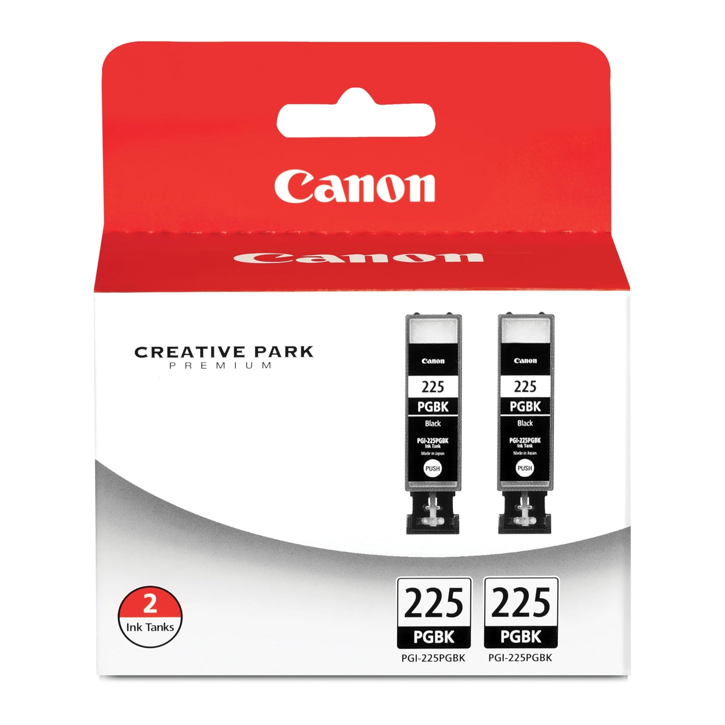 Canon PGI-225 Genuine Black Twin Pack, Compatible with iP4820, MG5220, MG5120, MG6120, MG8120, MX882, iX6520, iP4920, MG5320, MG6220, MG8220,