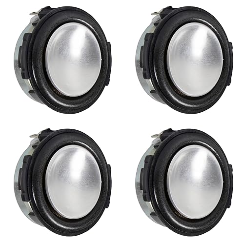 4pcs 4Ohm 3W Full Range Audio Speaker Replacement Stereo Loudspeaker Repair Magnet Electronic Speaker Compatible with JBL On Stage Crystal DIY (4Ohm