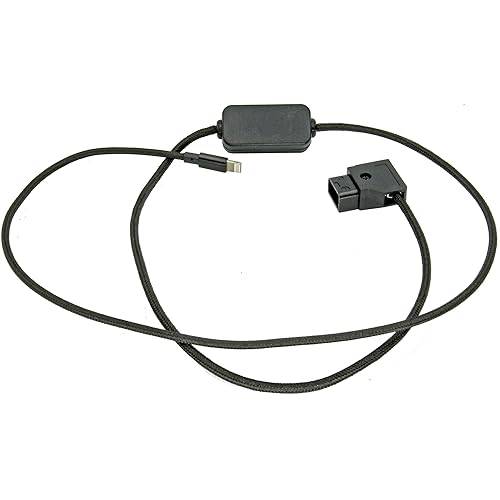 GyroVu D-Tap to Lightning 30' Straight Adaptor Cable Compatable with iPhones and iPads