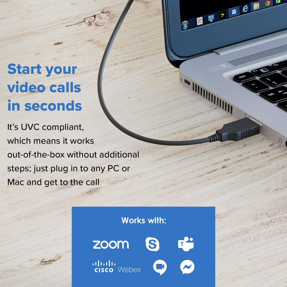 Creative Live! Cam Sync V3 2K QHD Webcam with 4X Zoom