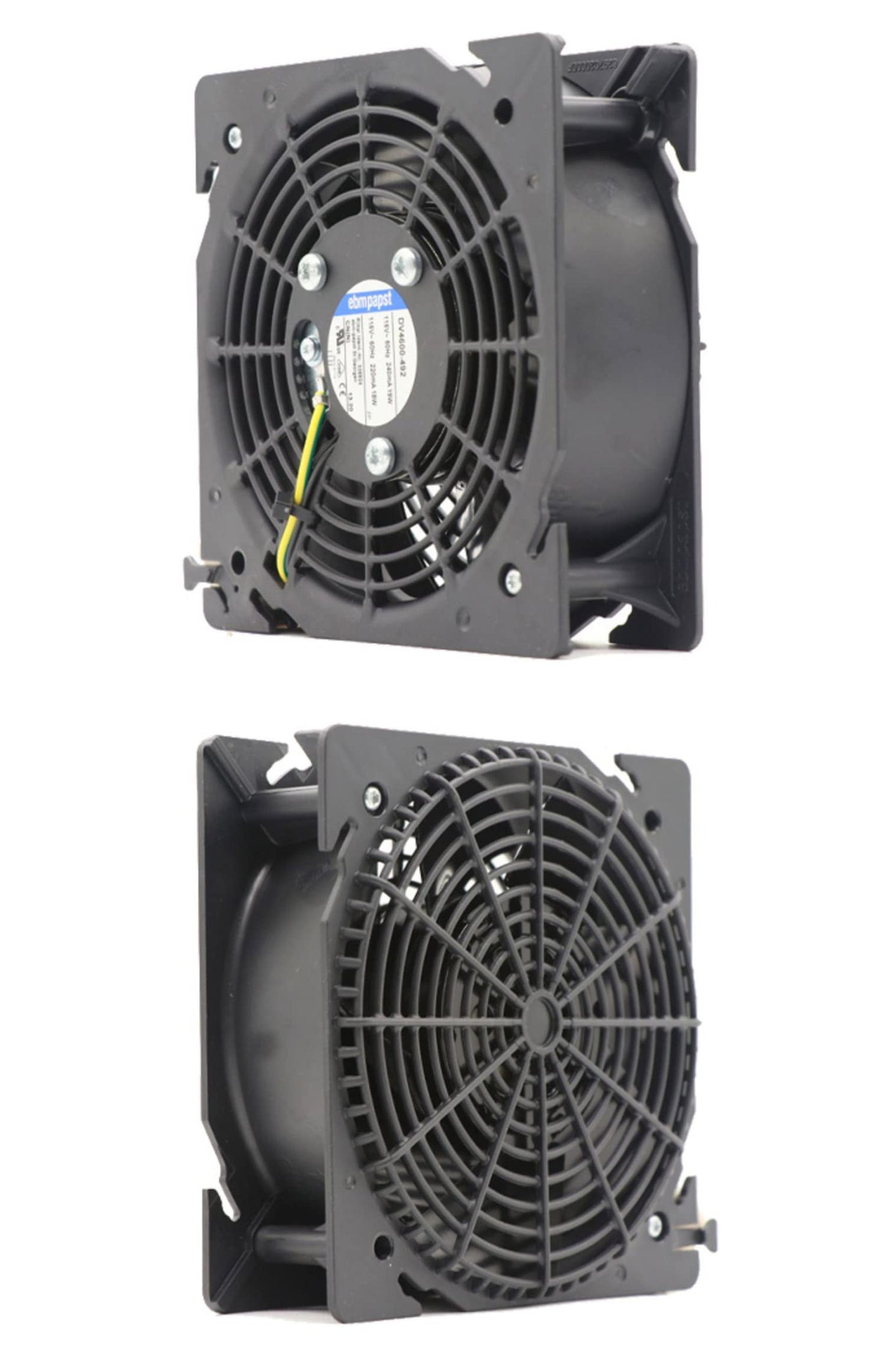 120mm 115V AC Axial Flow Fan DV4600-492 for Rittal Cabinet Cooling, 120 * 120 * 38mm, 18/19W, 240/220mA, Server Rack Cooling Fan