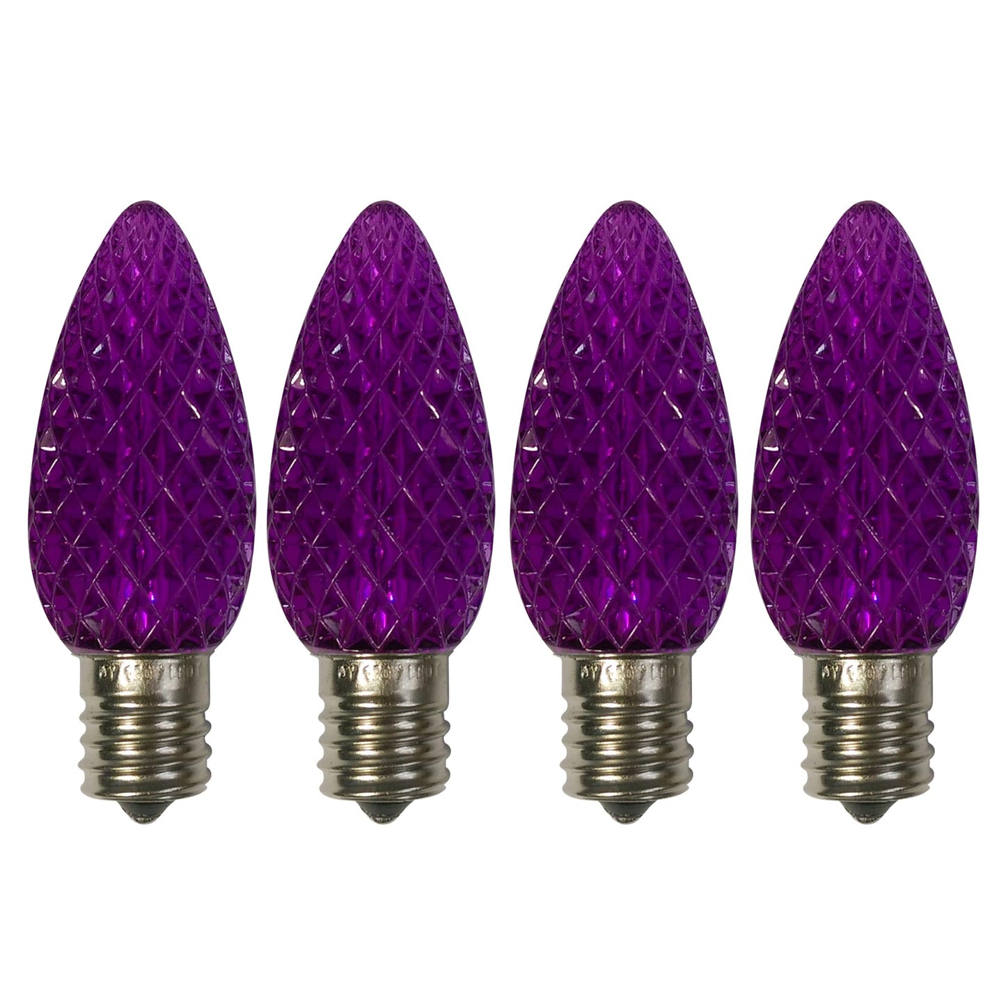 Brite Star LED C9 Replacement Bulbs - Purple 25-Pack, Energy Efficient Perfect Christmas & Outdoor Lighting - E-17 LED Bulb