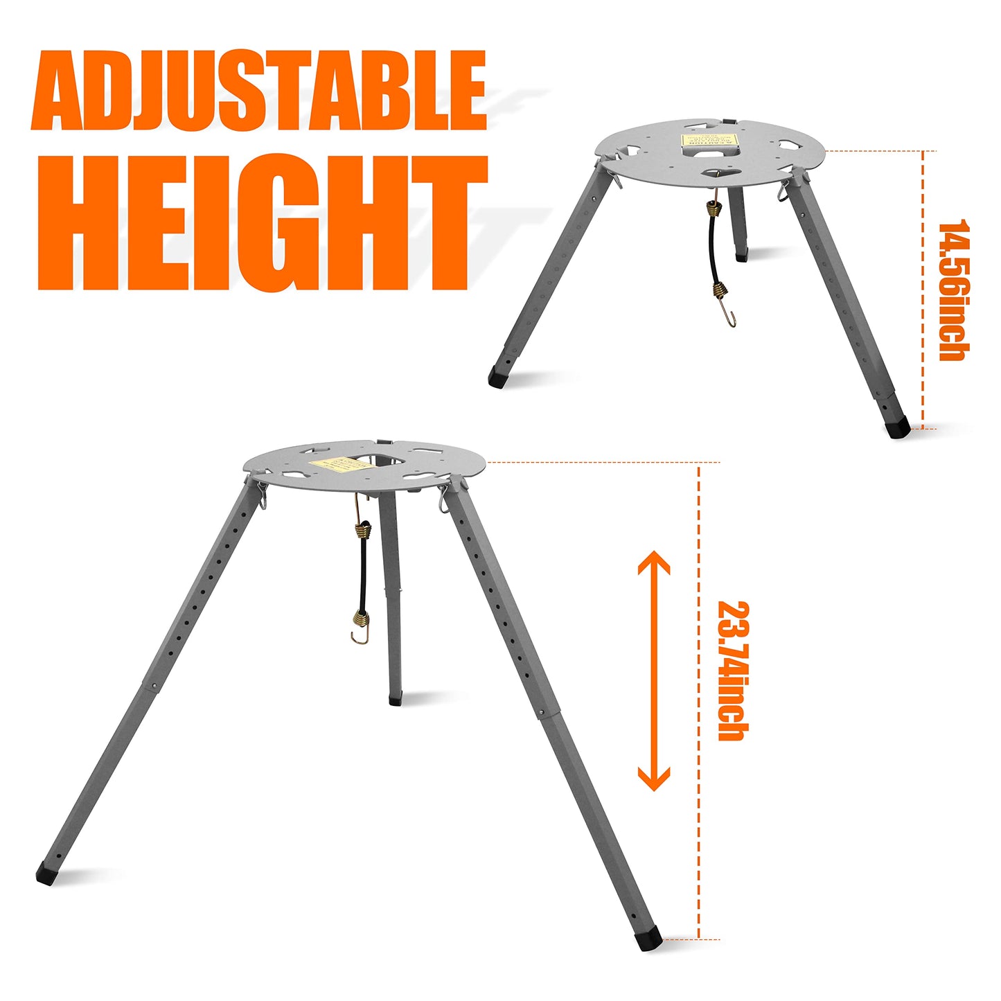 TR-1518 Satellite Tripod Mount,Compatible with Carryout(GM-1518, GM-1599, GM-MP1), Pathway and Playmaker RV Satellite Antennas,and Adjustable Height