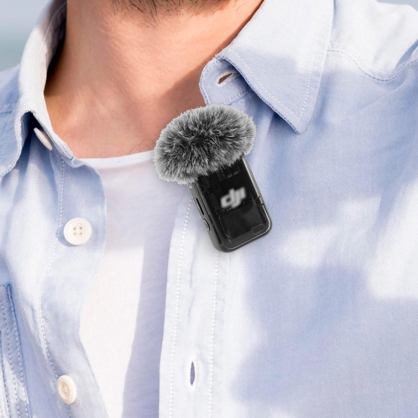 JCMOYUTY Windscreen for DJI Mic 2 Transmitter(Not for DJI MIC 1) / OSMO Pocket 3 External Microphone Furry Cover, 2-Pack Wind Muff Accessory