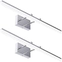 Sunco Lighting Modern Vanity Light Fixture, LED Bathroom Bar Lights, 15W=100W, Selectable White (3000K/4000K/5000K), 1100 LM Chrome Finish, Adjustable