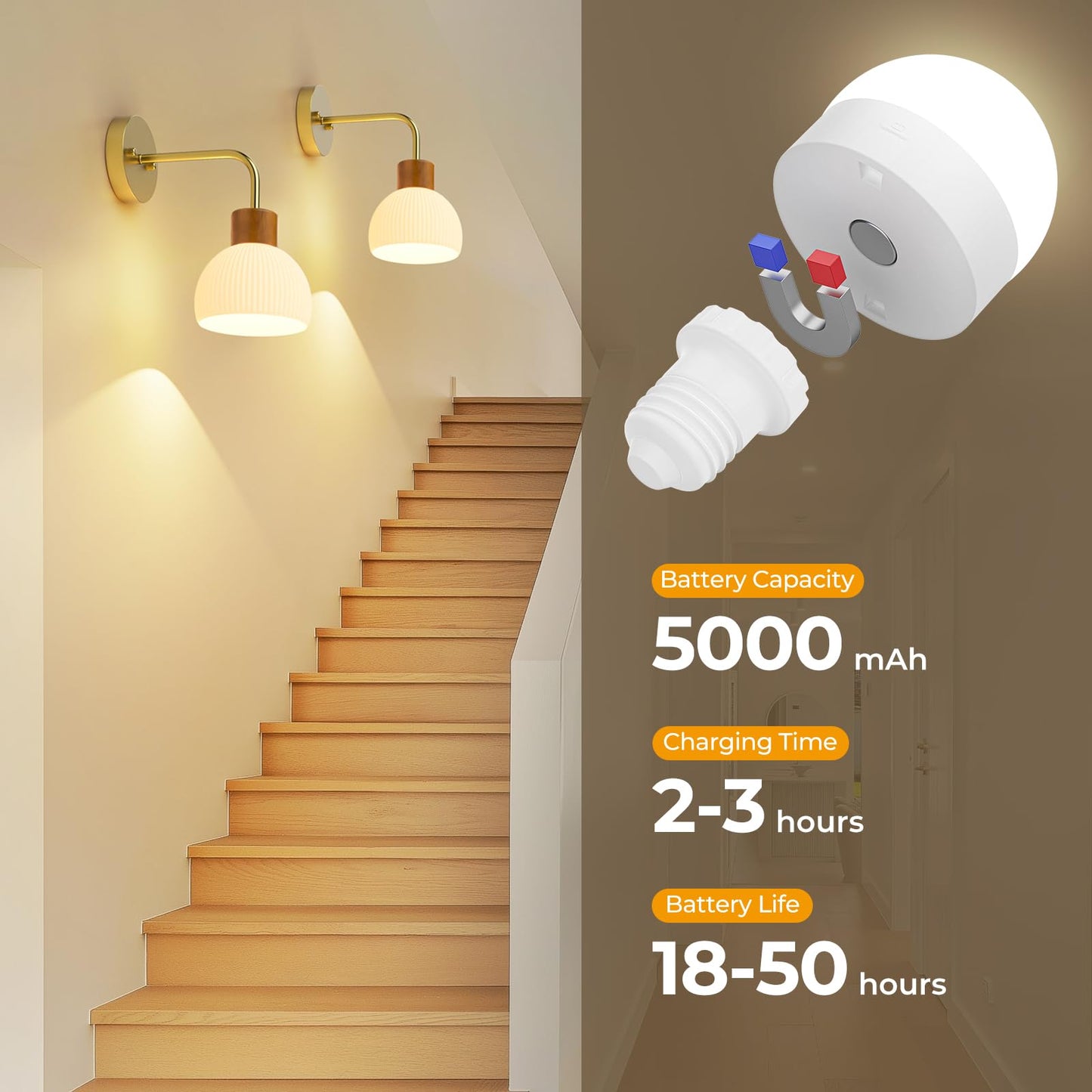 PRTILOUD Glass Battery Operated Wall Sconces Set of 2, Rechargeable Wall Lamp with Remote, 12 Colors Dimmable Wireless Sconces Wall Decor Set of 2