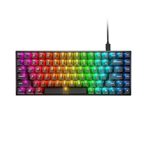 Lenovo Legion K510 Mini Pro Wired Mechanical Gaming Keyboard - 75% Compact Design, RGB Illumination, Hot-Swappable Mechanical Switches, Programable