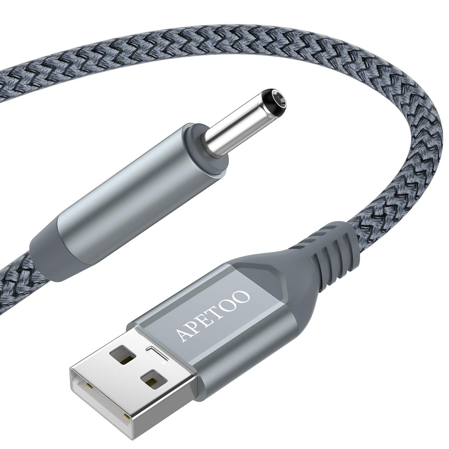 APETOO 6.6FT 5V USB to DC 3.5mm x 1.35mm Plug Charging Cable Replacement Charger Cord for Foreo Luna/Luna2/Luna3/Luna Mini & Mini2/FOREO ISSA Series