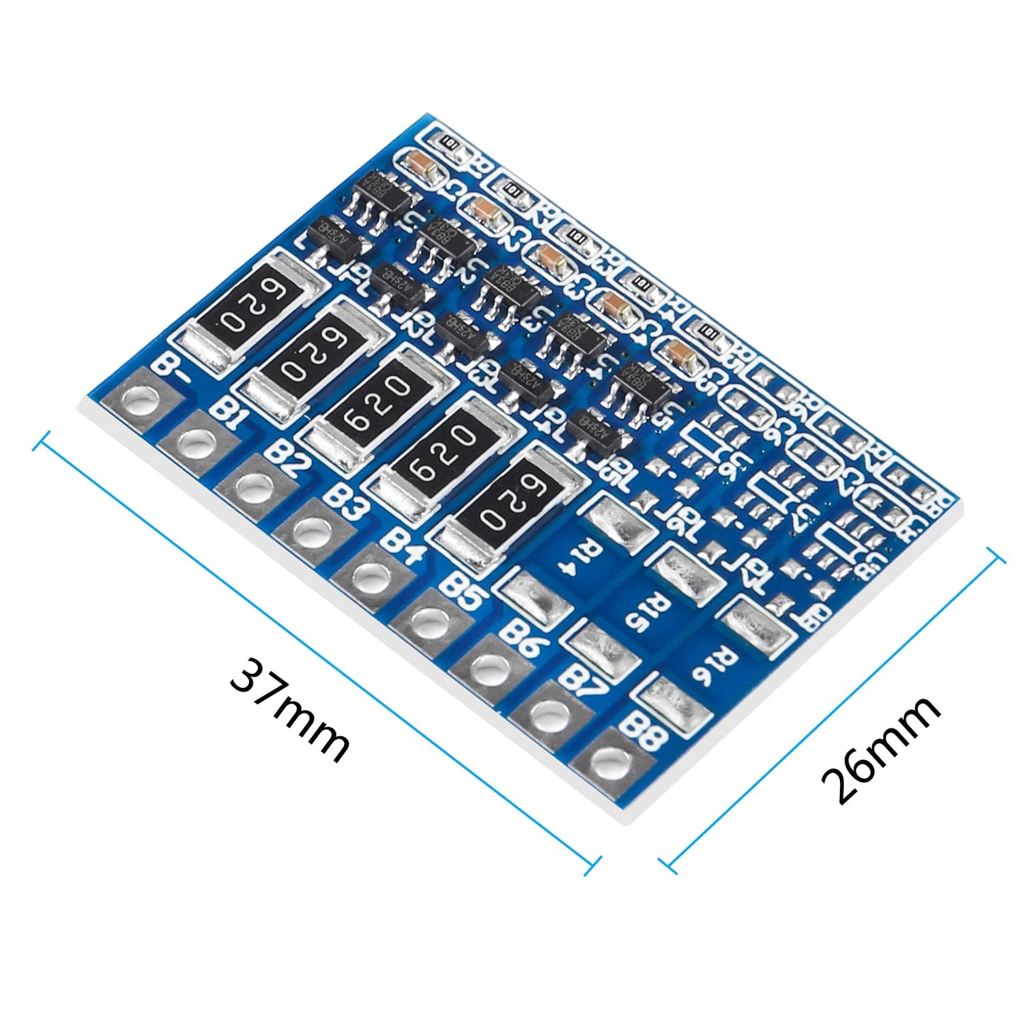 Alinan 6pcs 5S 21V 4.2V Li-ion Balancer Board 18650 Li-ion Balncing Full Charge Battery Balance Function Protection Board
