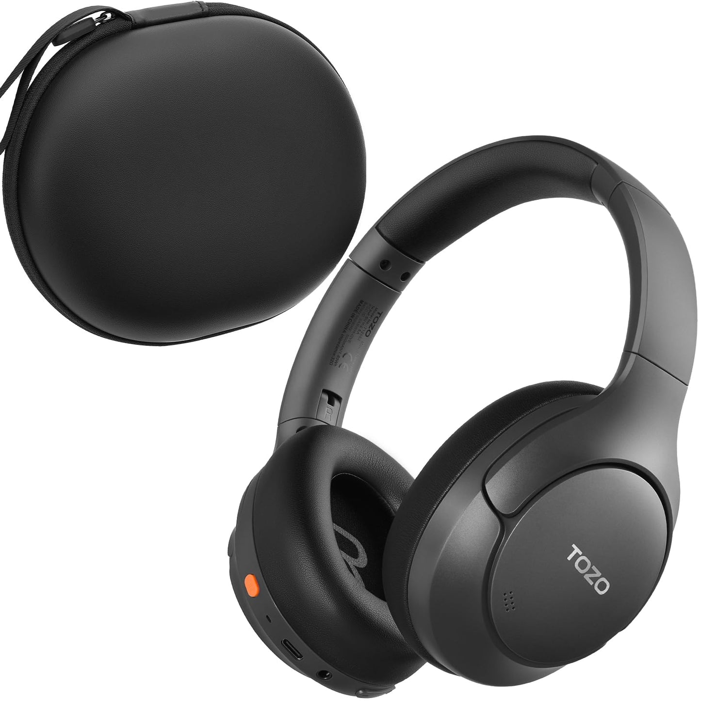 TOZO HT3 Hybrid Noise Cancelling Wireless Headphones, 90H Over Ear Headset