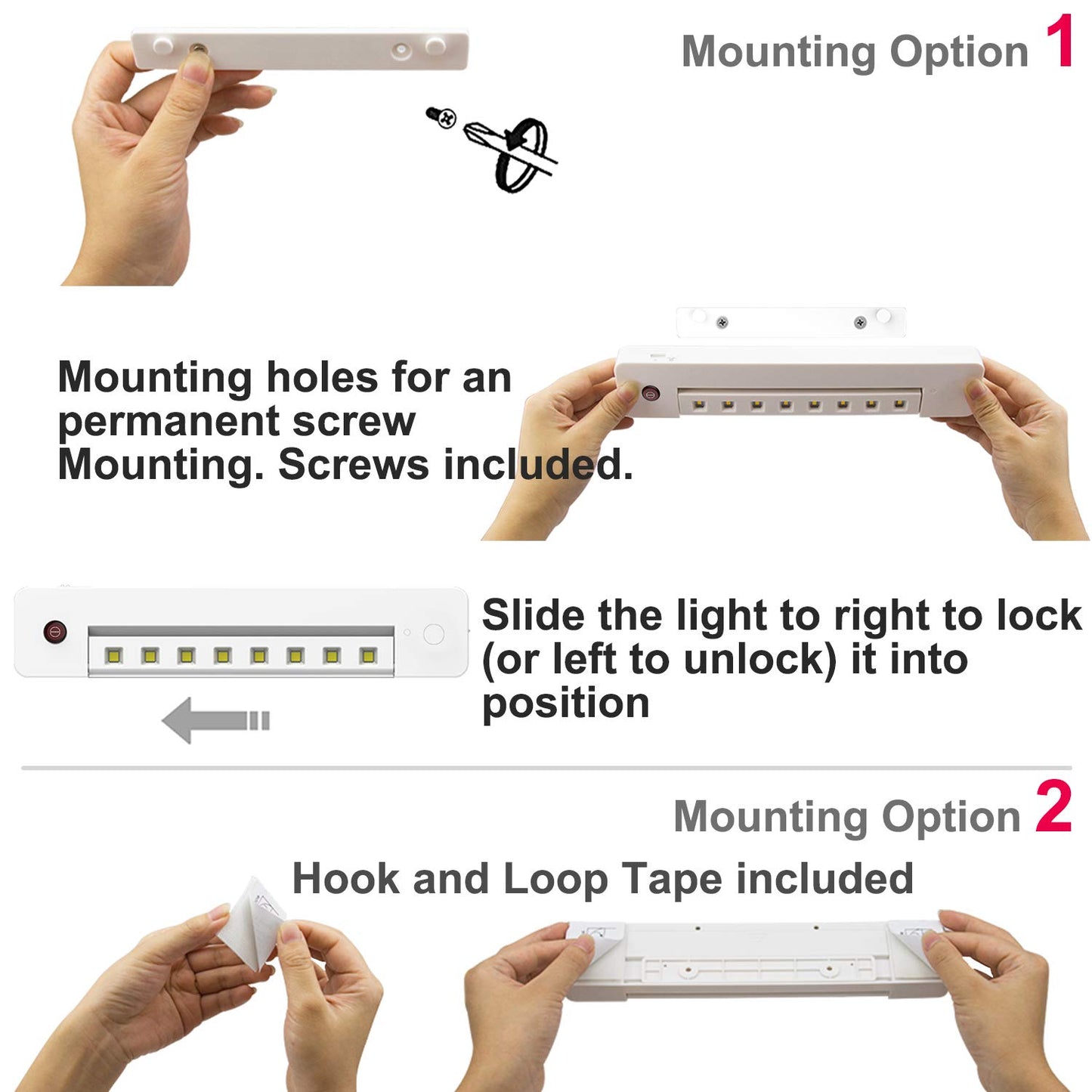 BIGLIGHT Under Counter Light Battery Operated, Dimmable Closet Light with Remote and Timer, Wireless Under Cabinet Lighting, Stick on Lights