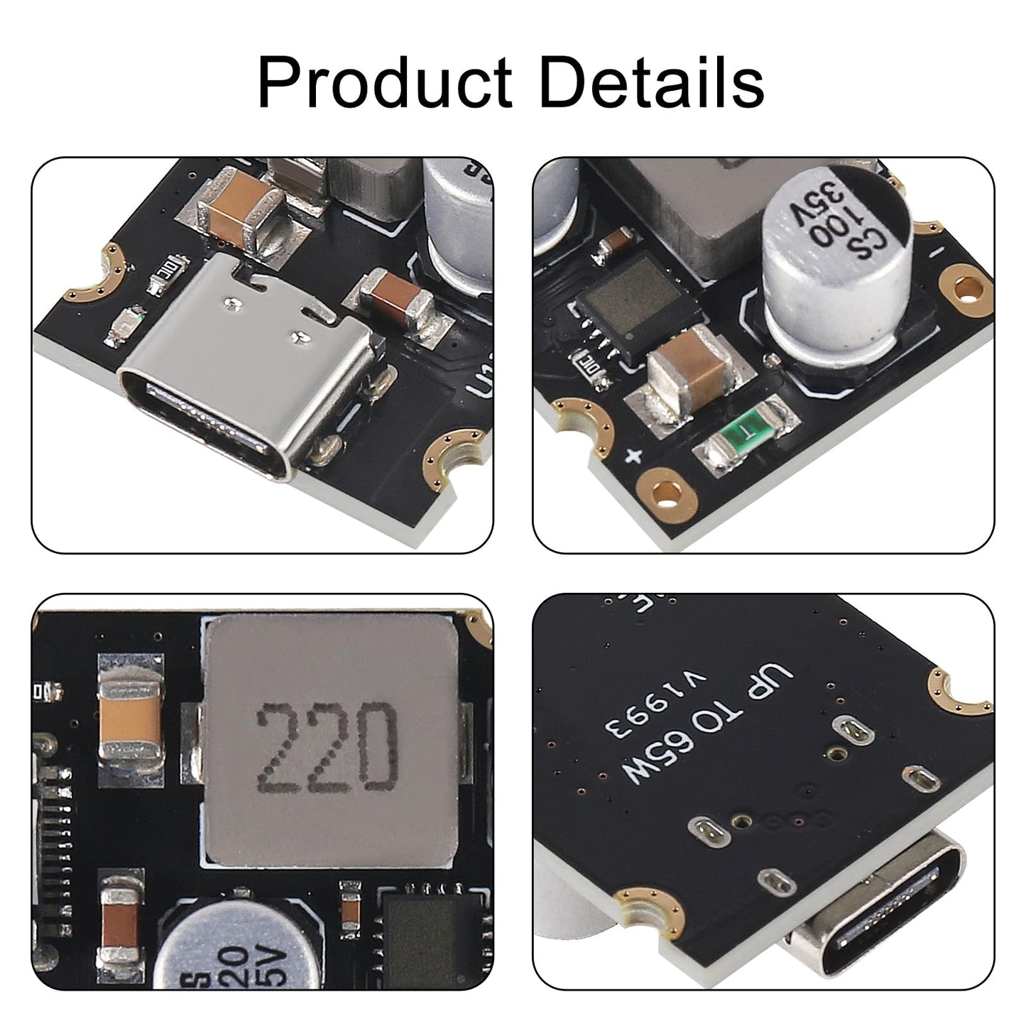 PD65W Fast Charging Module Type-C USB Interface Supports PD3.1 QC3.0 SCP PPS Fast Charger 5V 9V 12V 20V (10pcs)