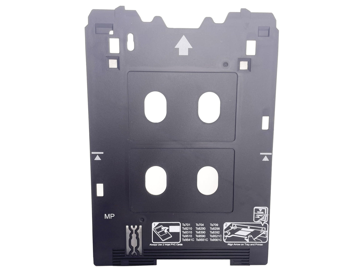 Inkjet PVC ID Card Tray for Canon PIXMA TS701 TS702 TS703 TS704 TS705 TS709 TS8220 TS8330 TS82xx, TS83xx, and TS95xx Series Printers (Canon