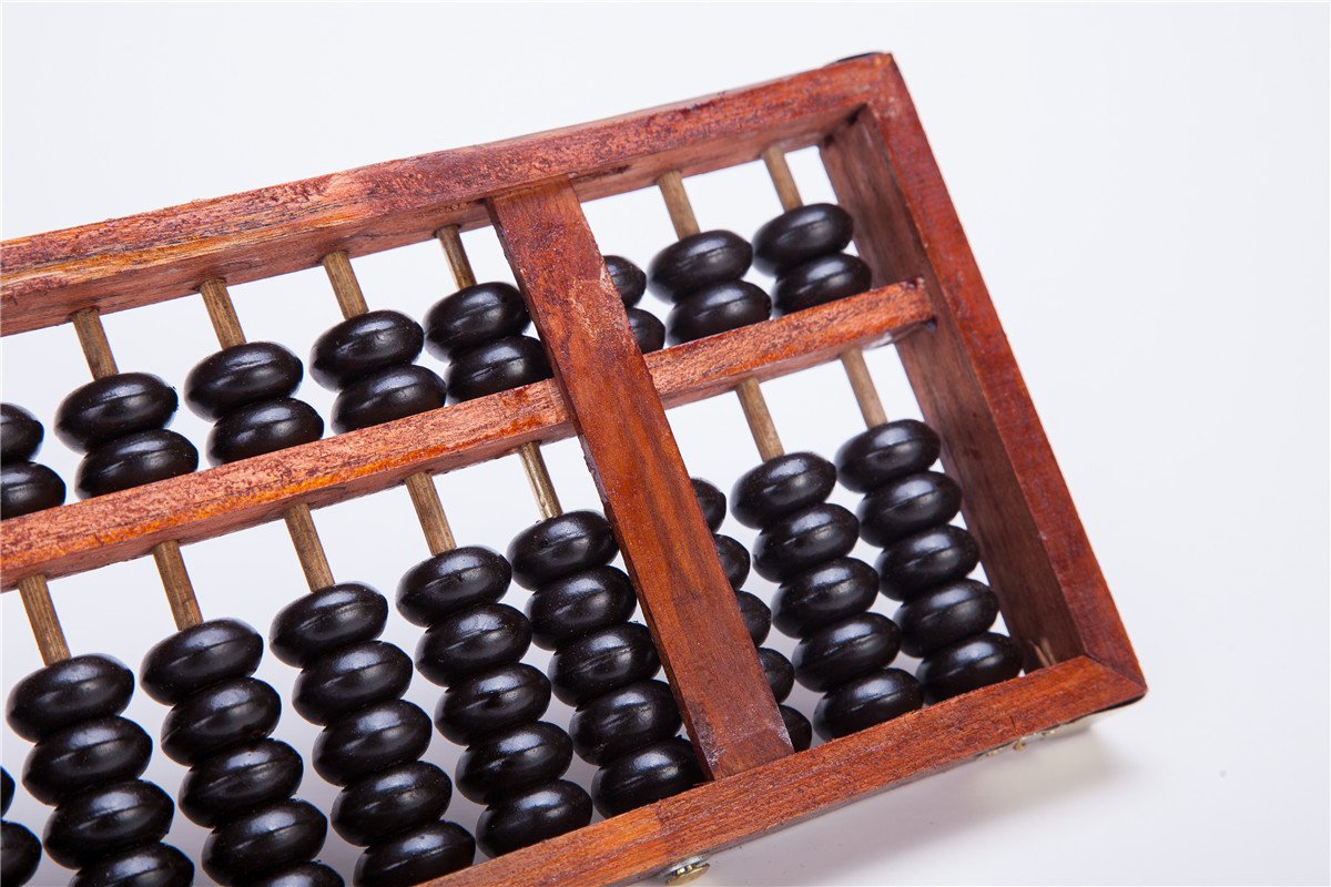 Vintage-Style 13 Digits Rods Wooden Abacus Soroban Chinese Calculator Counting Tool 11"