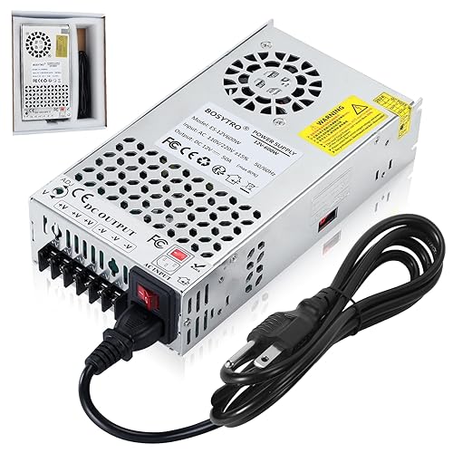 BOSYTRO 12V DC Power Supply 600W 50A AC to DC Converter Switching Power Supply for Led Strip, Motor Pump, CCTV, 3D Printer, Electronic Instruments…
