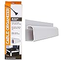J Channel Cable Management - 5-Pack 16-Inch Wire Organizers for Cords - Cord Hider Kit for Desk, Office, and Kitchen Use by Simple Cord (White)