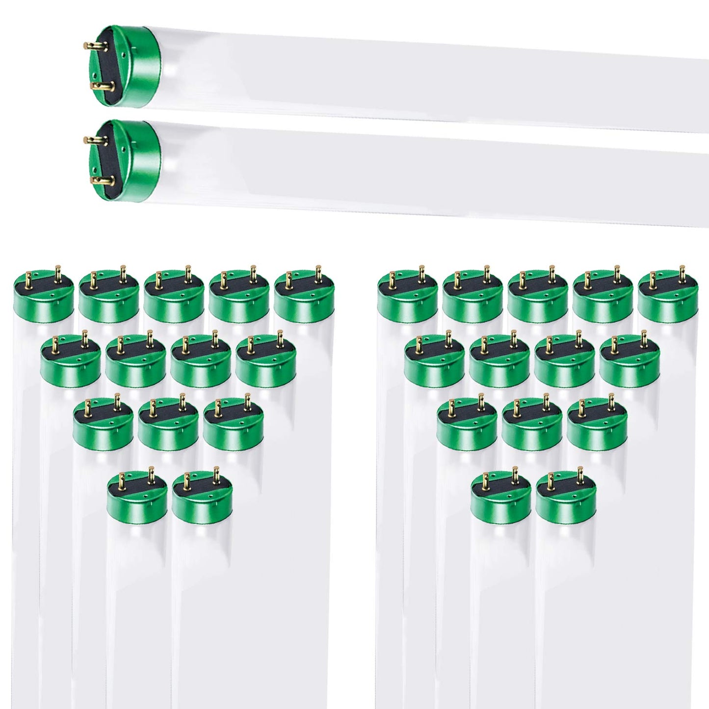 DYSMIO Case of 30 48 inch 32 Watts T8 High CRI Fluorescent Tube Light eco- Friendly Replacement Bulbs with Alto II Technology- 30 Pack 3000K - Warm