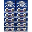 LOOPACELL 20 AG8 / LR55 / LR1120 Alkaline Button Cells, 1.5V, 10 Pieces per Card