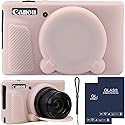 SZHSYJY Camera Case for Canon PowerShot SX740/ SX730 Digital Camera,SX740 HS Case, Soft Silicone Protective Case Removable Lens Cover,Comes with 2