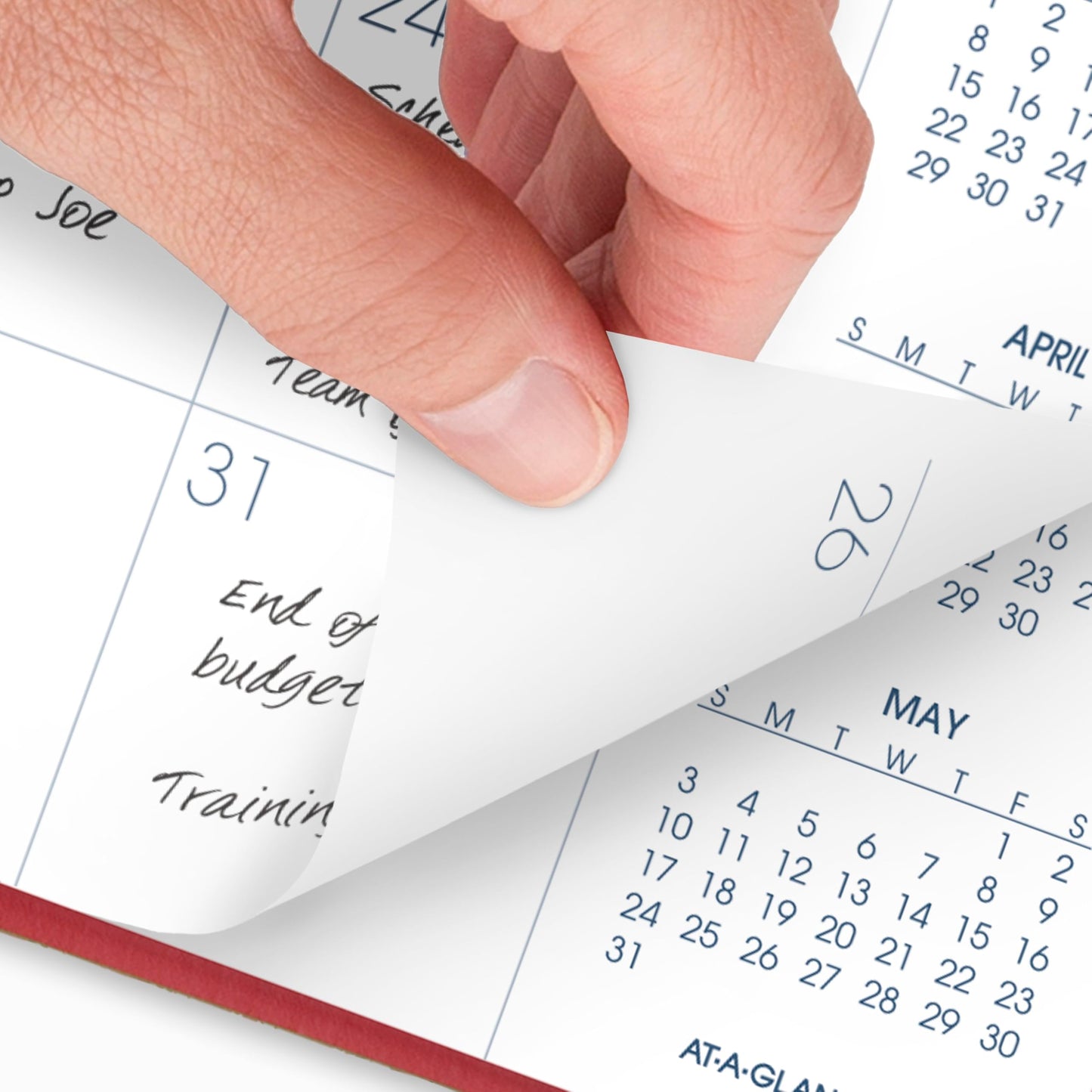 AT-A-GLANCE 2026 Planner, Monthly, 15-Month, 9" x 11", Large, Red (702501326)