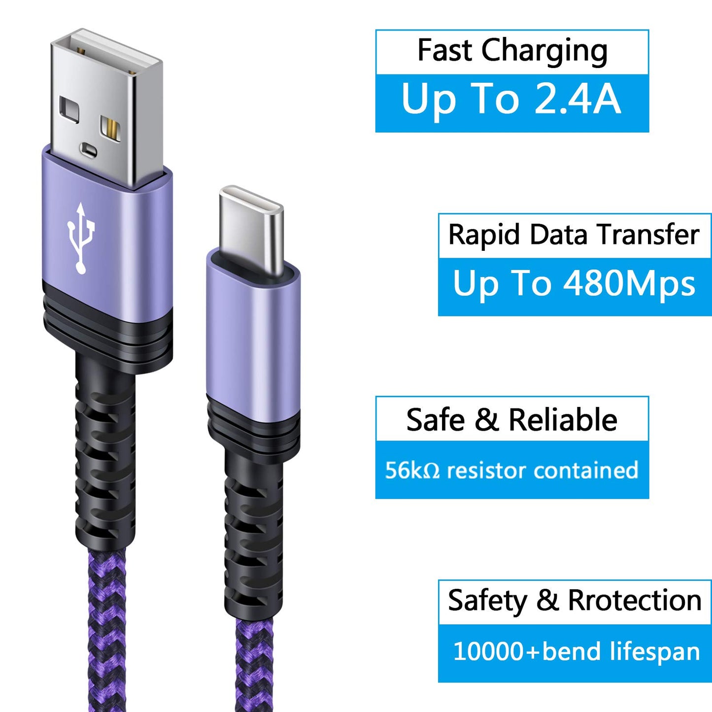 Niniber Fast Charging Cord for Moto G Stylus 5G /G Power 2021/G Play 2021/G Fast /E20 /One 5G Ace /G10/G30/G60S/G100/G 5G Plus/G9 Power/G8 Play/G7 G6