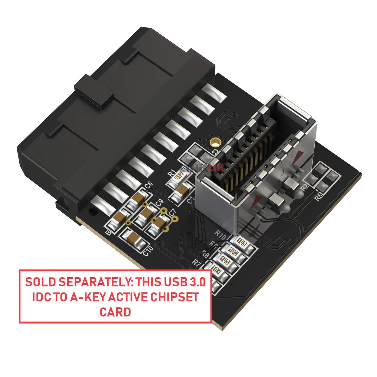 LINKUP USB 2.0 to USB 3.0/3.1 Upgrade Adapter, Noise Reduction, Shielded, 26 cm, Backed by 1-Year Warranty