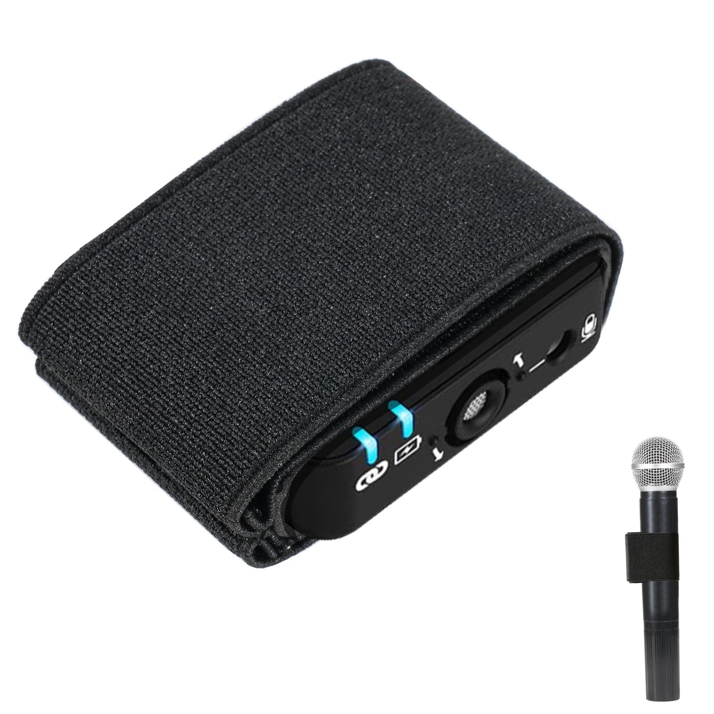 MOTAIN Hand Microphone Elastic Sleeve Compatible with RODE Wireless Go/Go II/PRO Recorders,Ideal Accessory For Wedding Photographers(1 Pack)