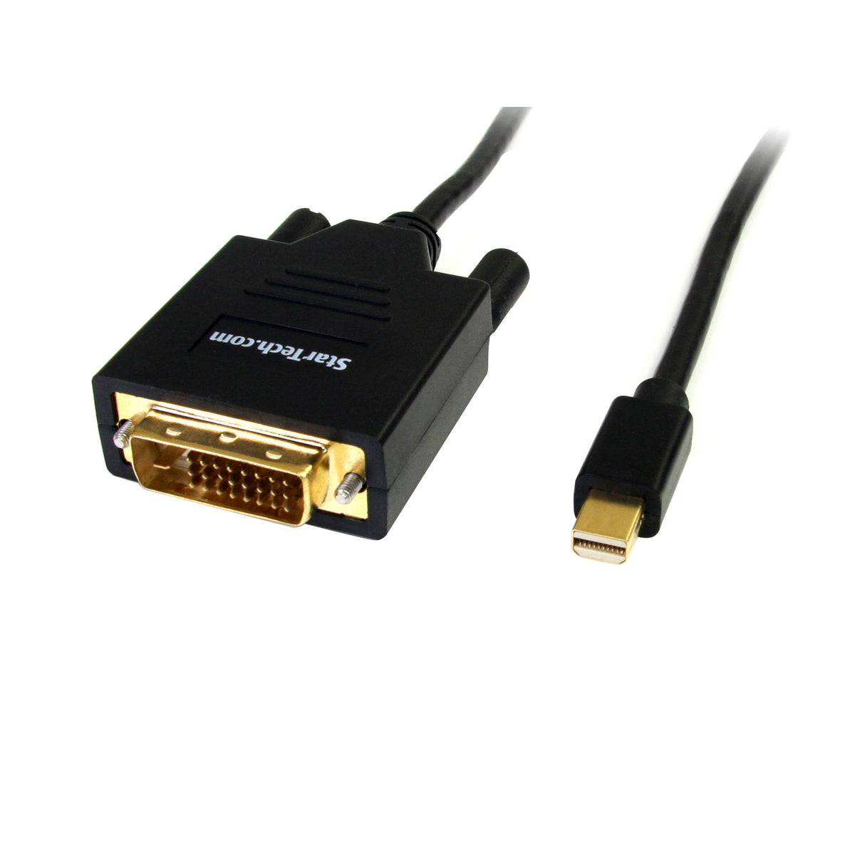 StarTech 6ft Passive Mini DP to DVI-D Cable, 1080p, Black (MDP2DVIMM6)