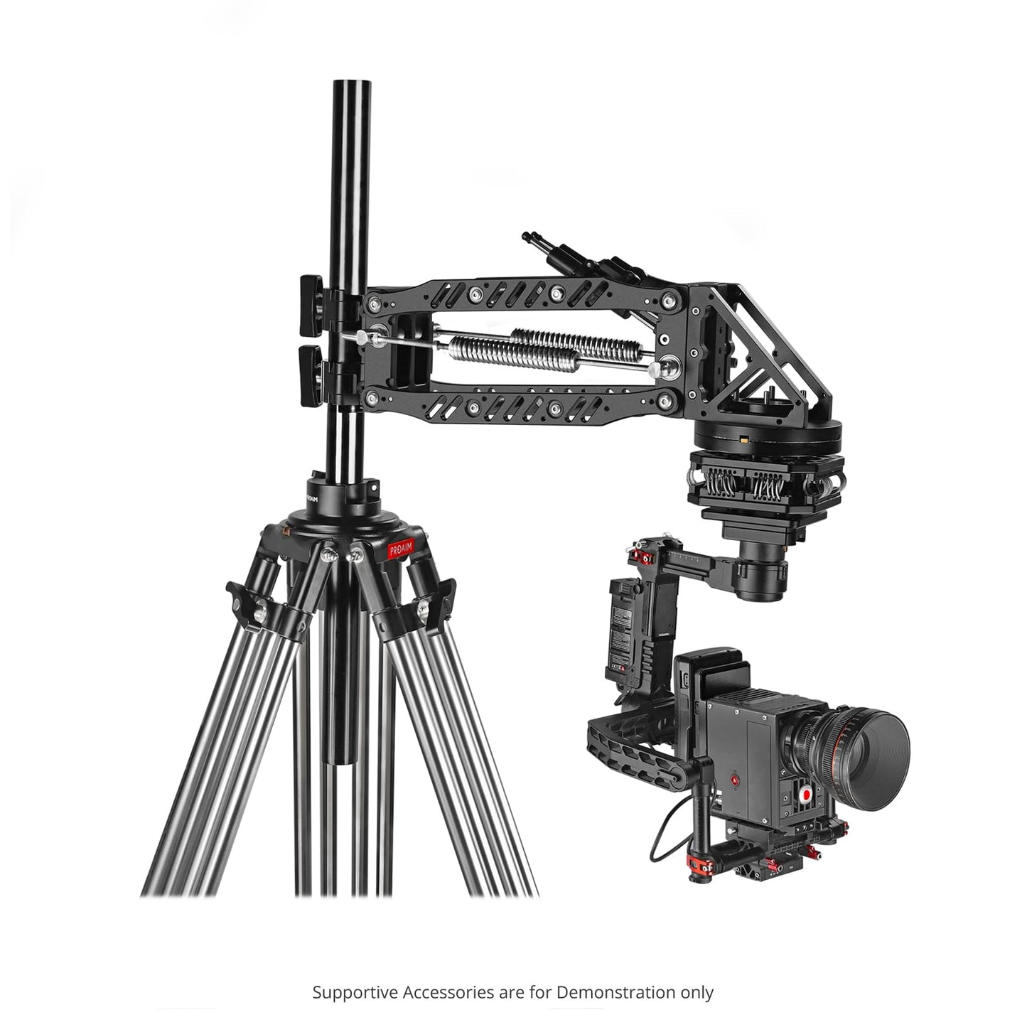 PROAIM Mitchell Male Mount with Castle Nut for Vibration Isolator. Attaches Isolator System to Camera Tripod, Crane & Dolly with Mitchell Base.