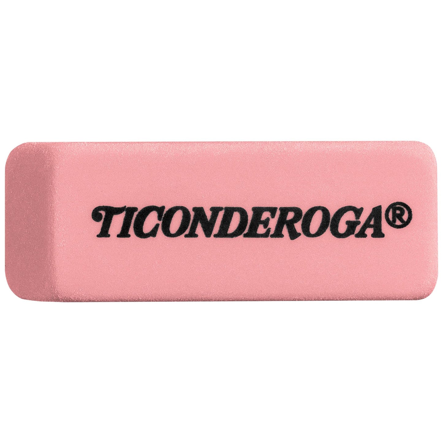 Ticonderoga Wedge Erasers, Pink, 5/Pack