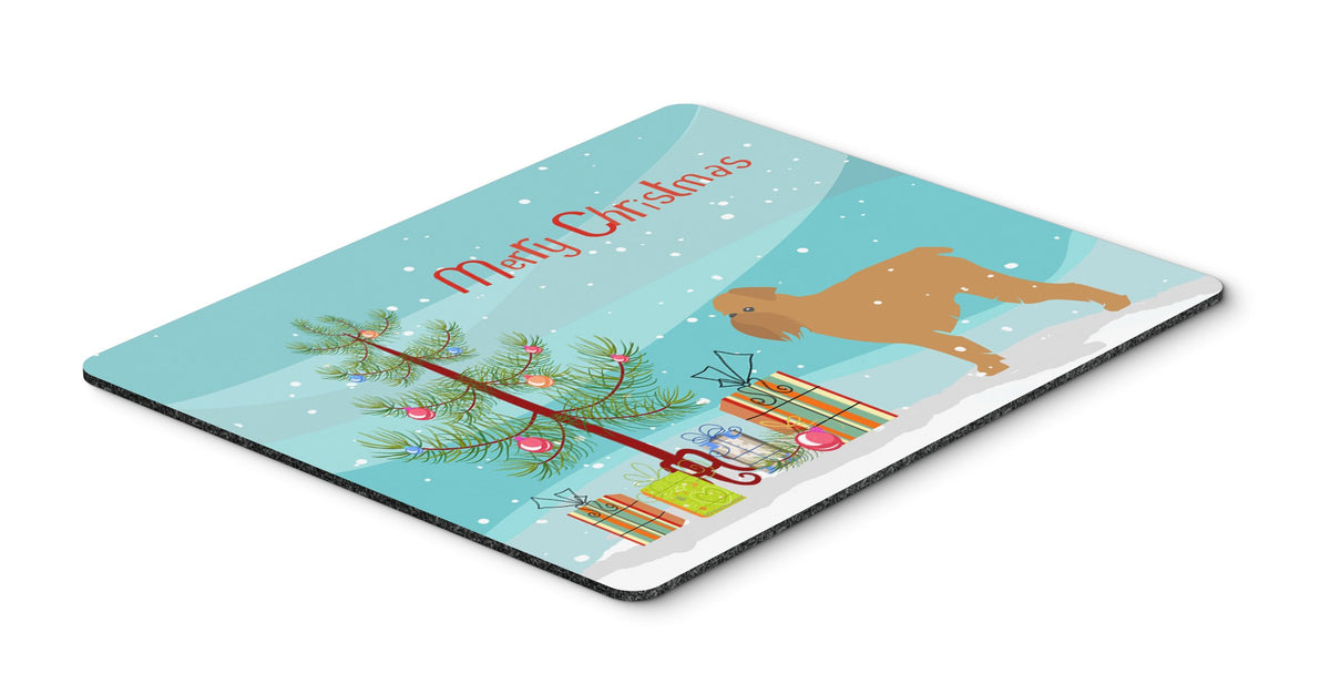 Caroline's Treasures BB2958MP Brussels Griffon Merry Christmas Tree Mouse Pad, Hot Pad or Trivet for Home Office Gaming Working Computers Laptop Mouse