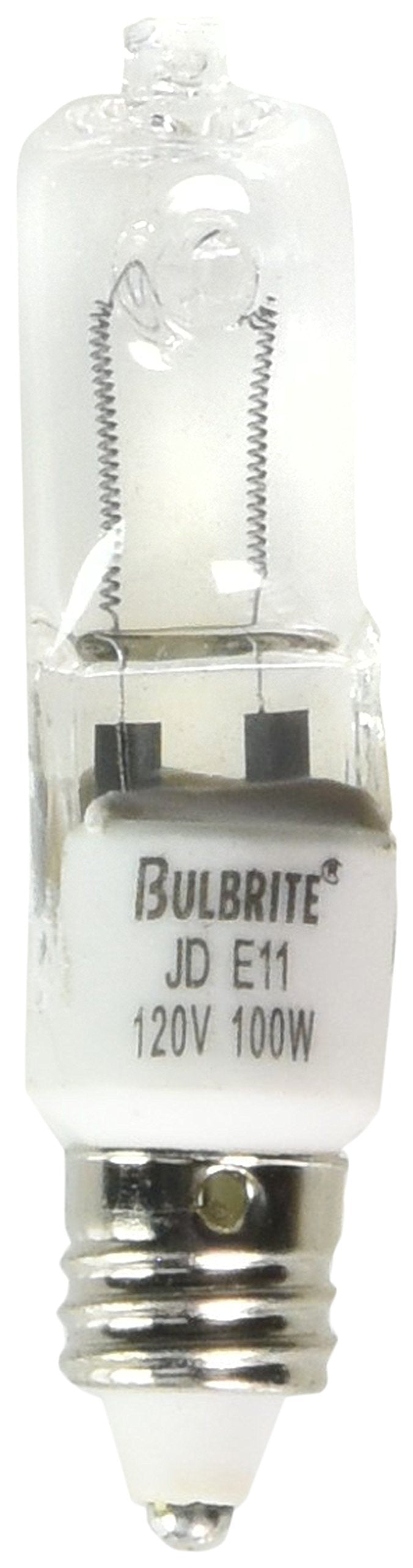 Bulbrite Q100CL/MC-10PK 100W 120V Halogen JD Type Mini-Candelabra Bulb, 10-Pack