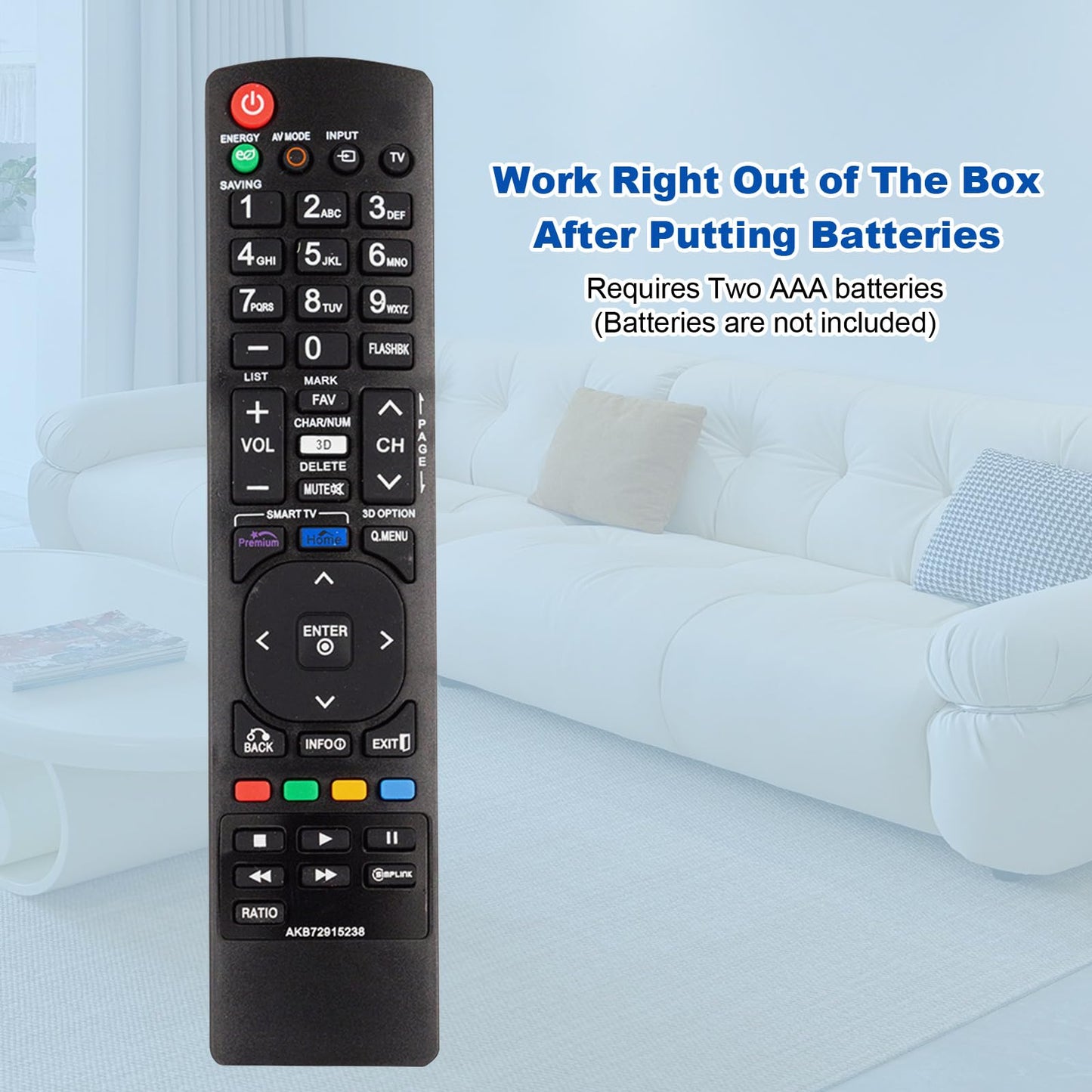 New AKB72915238 Replaced Remote fit for LG AKB72914041 AKB72914043 AKB72914271 LCD LED 3D Smart TV 55LV3700 42LV5400 42LW5700 47LW5700 42LV3700
